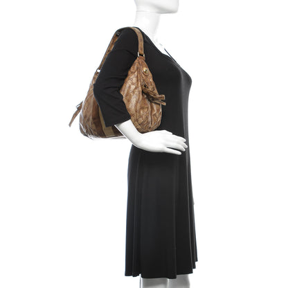 Gucci Crystal Monogram Web Hobo Brown 2 of 10