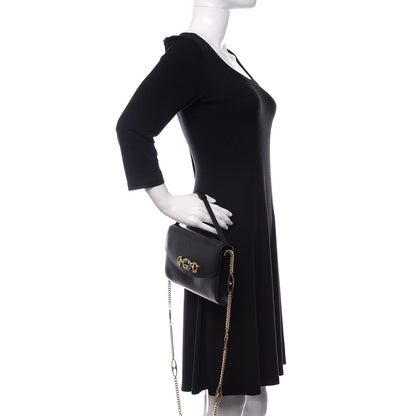 Gucci Smooth Calfskin Small Zumi Top Handle Shoulder Bag Black 2 of 17