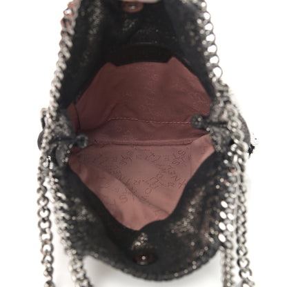 Stella McCartney Chamois Shiny Dotted Tiny Falabella Fold Over Tote Ruthenium 5 of 10