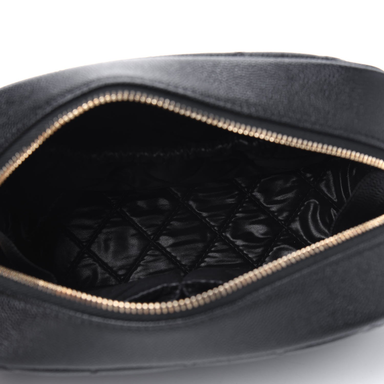 Chanel Caviar Quilted Medium Curvy Pouch Cosmetic Case Black 5 of 5