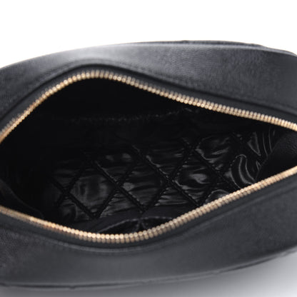 Chanel Caviar Quilted Medium Curvy Pouch Cosmetic Case Black 5 of 5