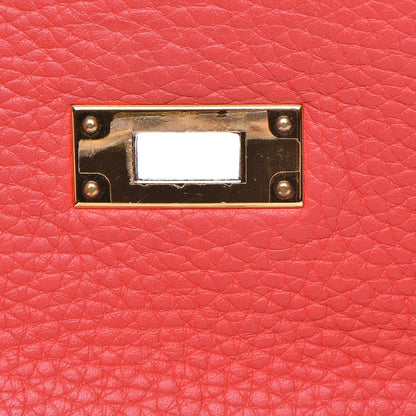 Hermes Taurillon Clemence Kelly Retourne 28 Rouge Pivoine 17 of 28