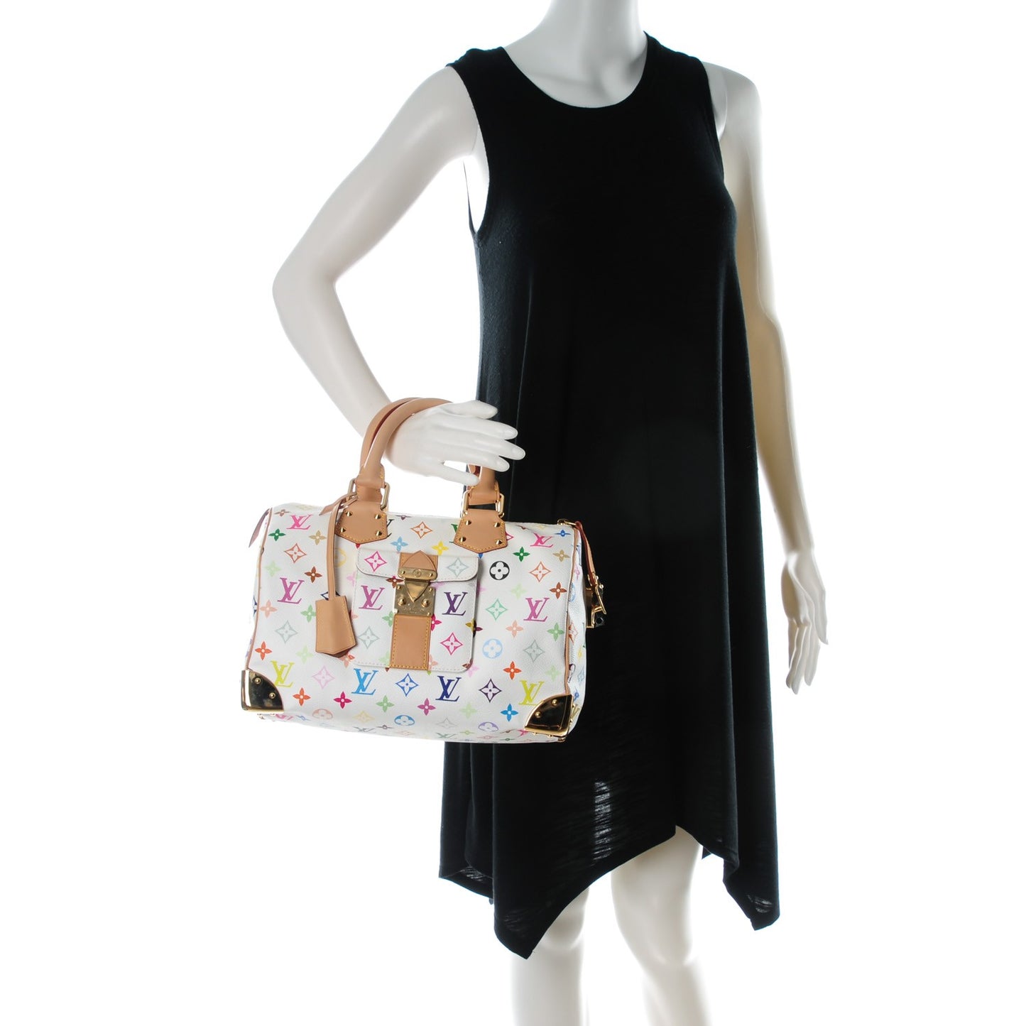 Monogram Multicolor Speedy 30 White
