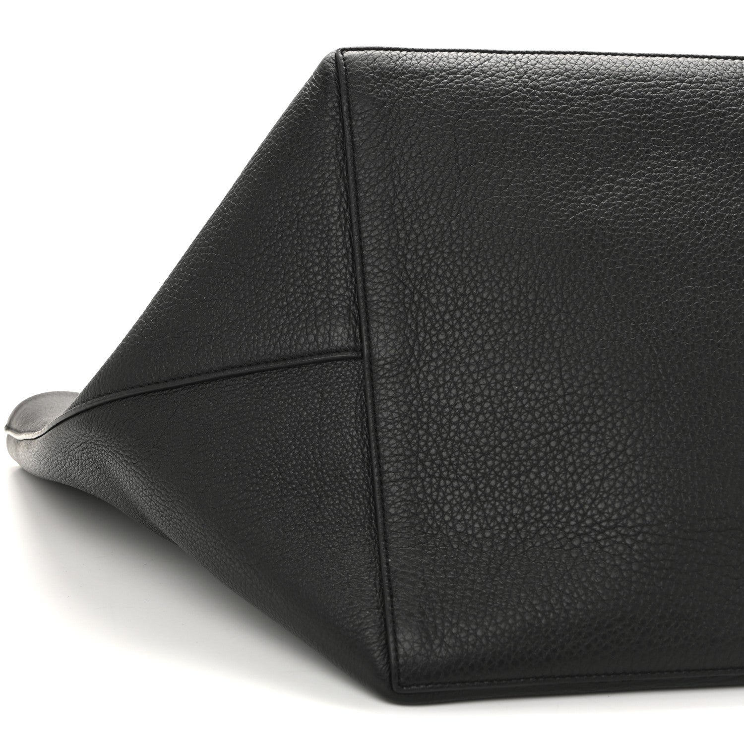 The Row Grained Calfskin Park Tote Three Black 8 of 9
