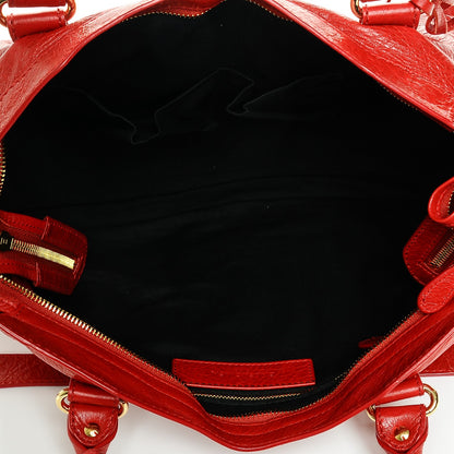 Balenciaga Agneau Giant 12 Gold Hardware City Rouge Lipstick 5 of 6