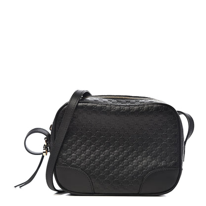 Gucci Microguccissima Mini Bree Messenger Bag Black 1 of 11