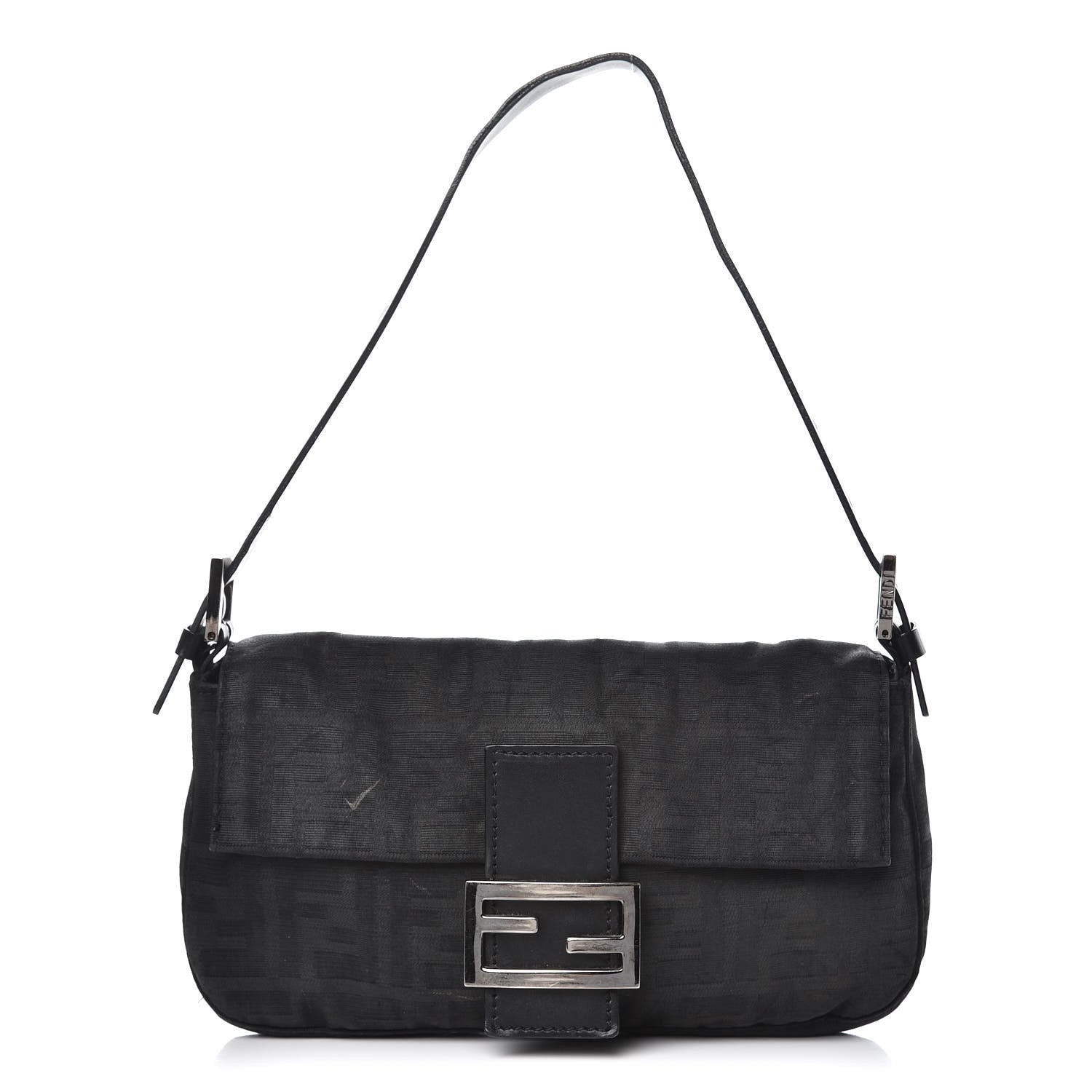 Fendi Nylon Zucca Baguette Black 1 of 14