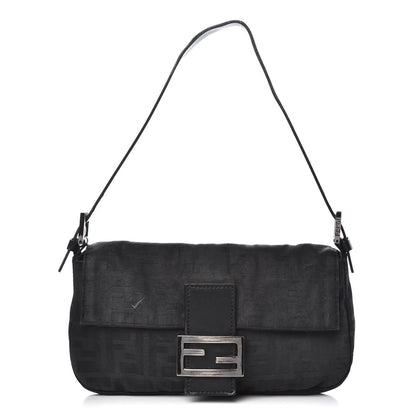 Fendi Nylon Zucca Baguette Black 1 of 14
