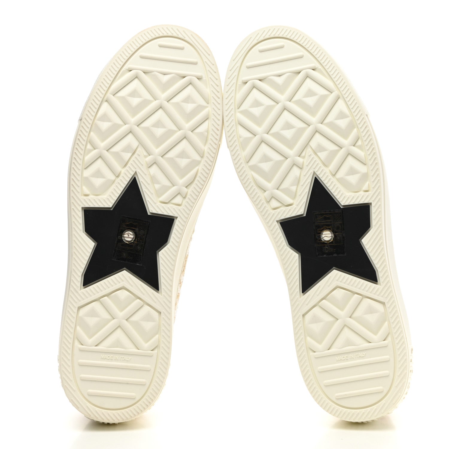 Christian Dior Canvas Oblique Walk'N'Dior Low Top Sneakers 39 Gold 5 of 9