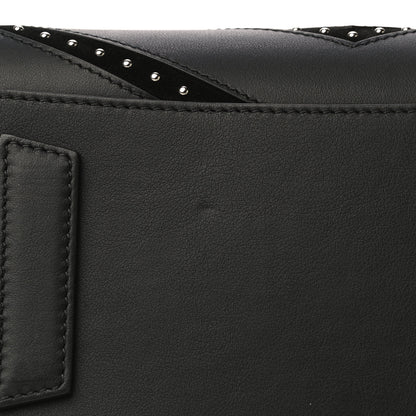 Givenchy Calfskin Suede Small Studded Chevron Antigona Black 13 of 15