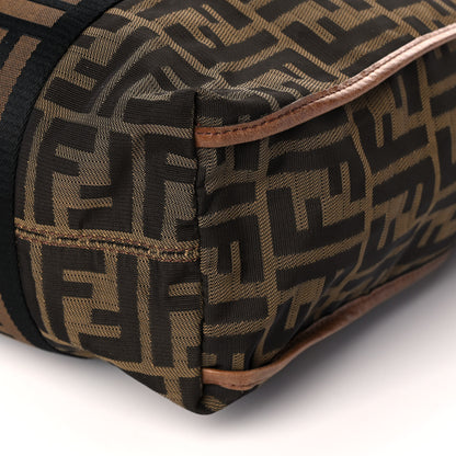 Fendi Zucca Vitello Patchwork Convertible Tote Tobacco Sabbia 9 of 9