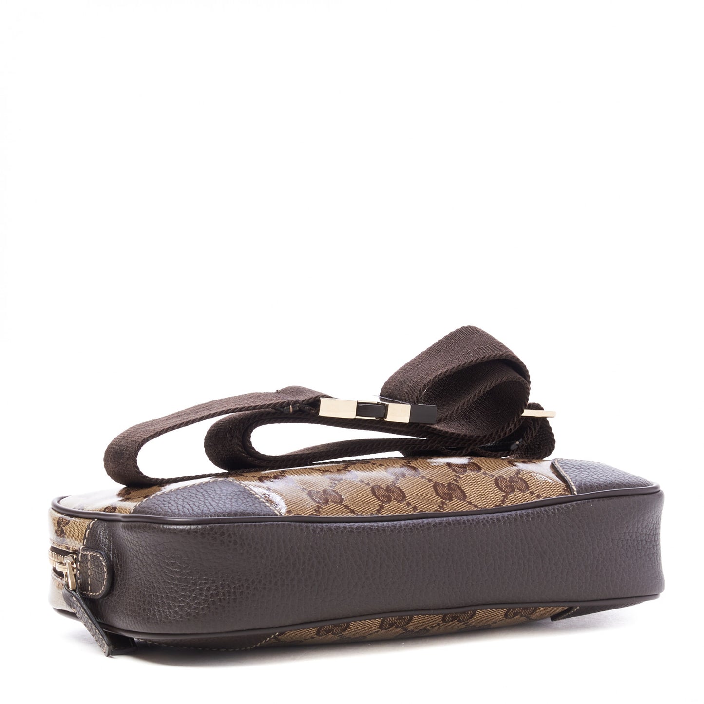 Crystal Monogram Belt Bag Brown