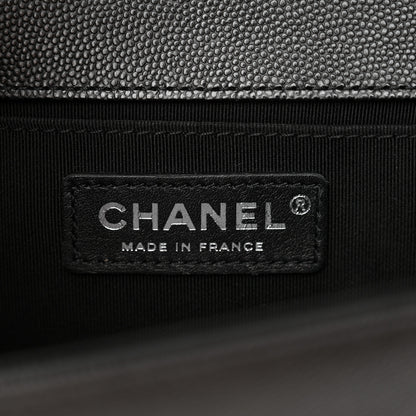 Chanel Caviar Quilted Medium Boy Flap Black 6 of 10