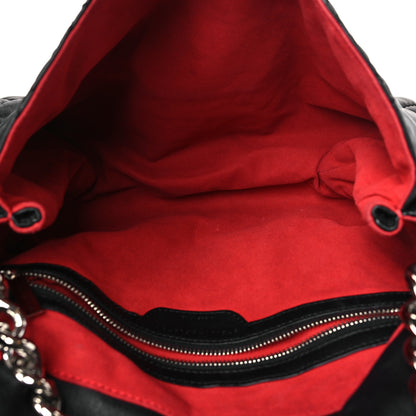 Stella McCartney Shaggy Deer Quilted Large Beckett Shoulder Bag Black 5 of 9
