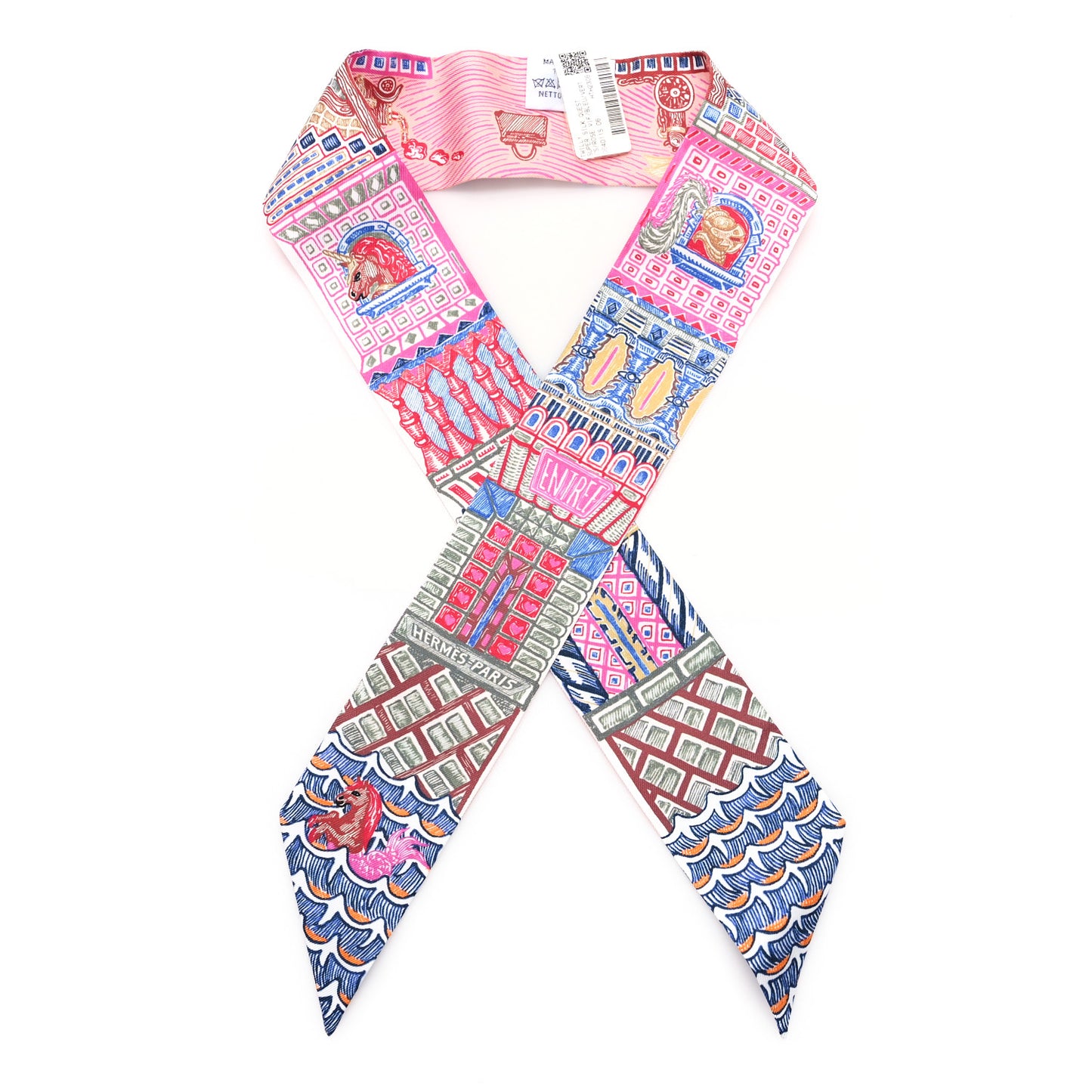 Silk Super Silk Quest Twilly Rose Vif Bleu Vert Amande