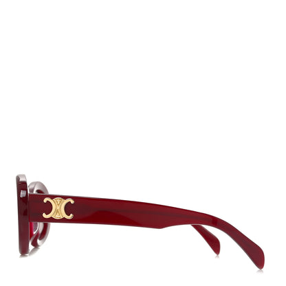 Celine Acetate Triomphe 01 Sunglasses CL 40194U Milky Burgundy 4 of 7