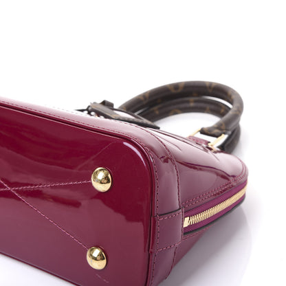 Louis Vuitton Patent Monogram Alma BB Magenta 6 of 12