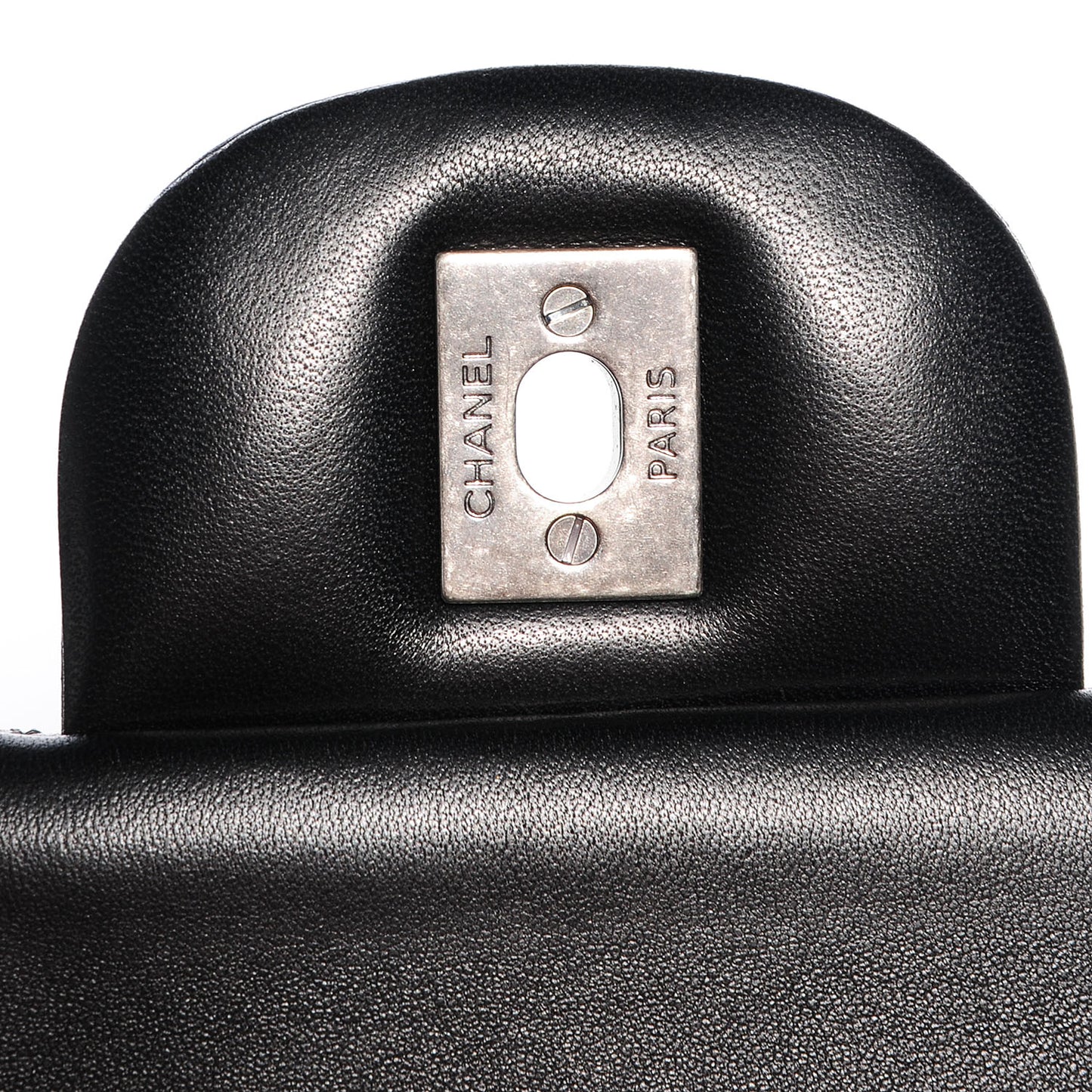 Lambskin Jumbo Double Flap Black