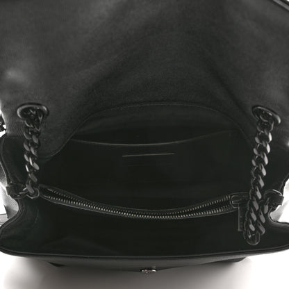Saint Laurent Grain De Poudre Medium West Hollywood Monogram Fold-Over Black 7 of 12