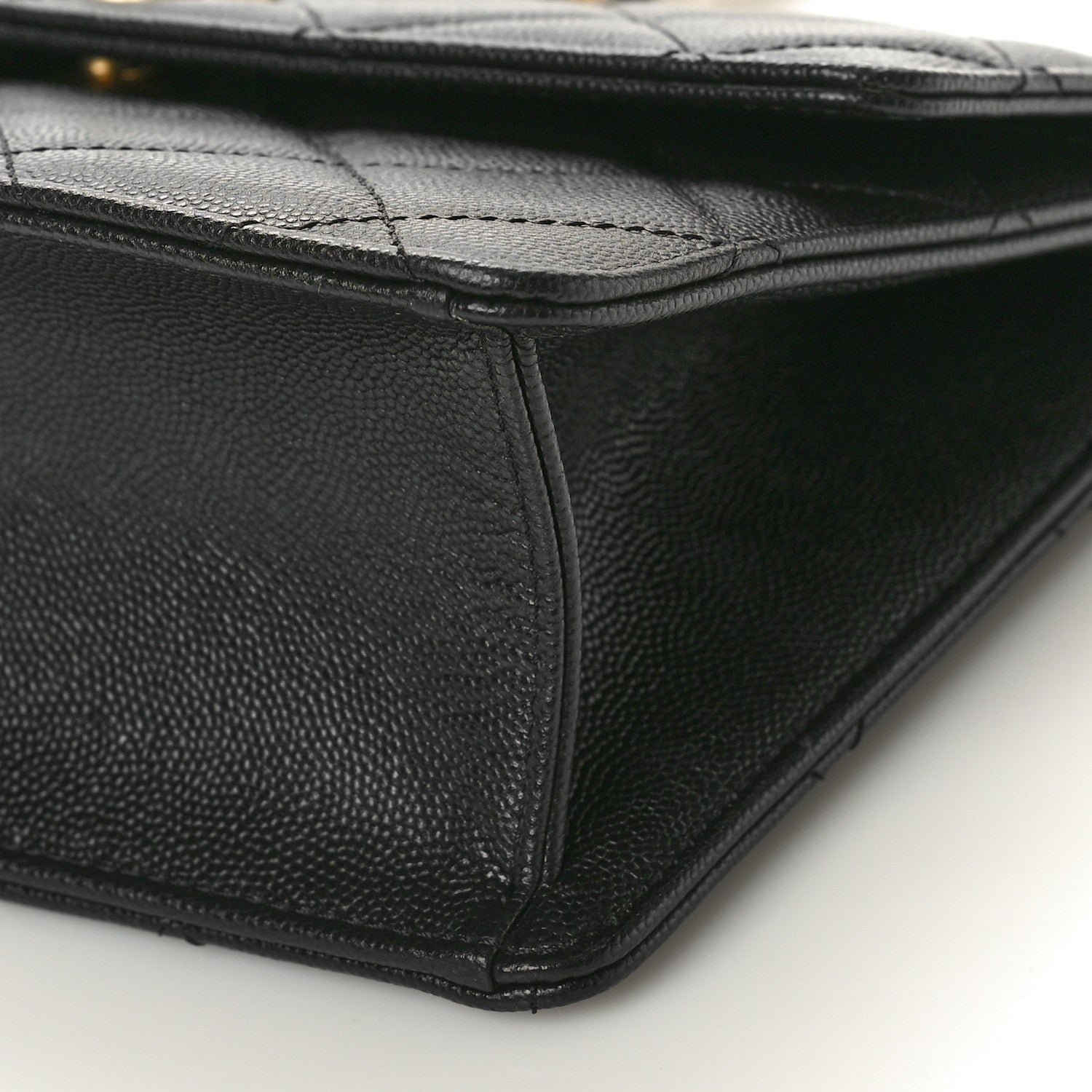 Chanel Caviar Quilted Chain Frame Flap Black 9 of 9