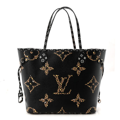 Louis Vuitton Monogram Giant Jungle Neverfull MM Black 1 of 9