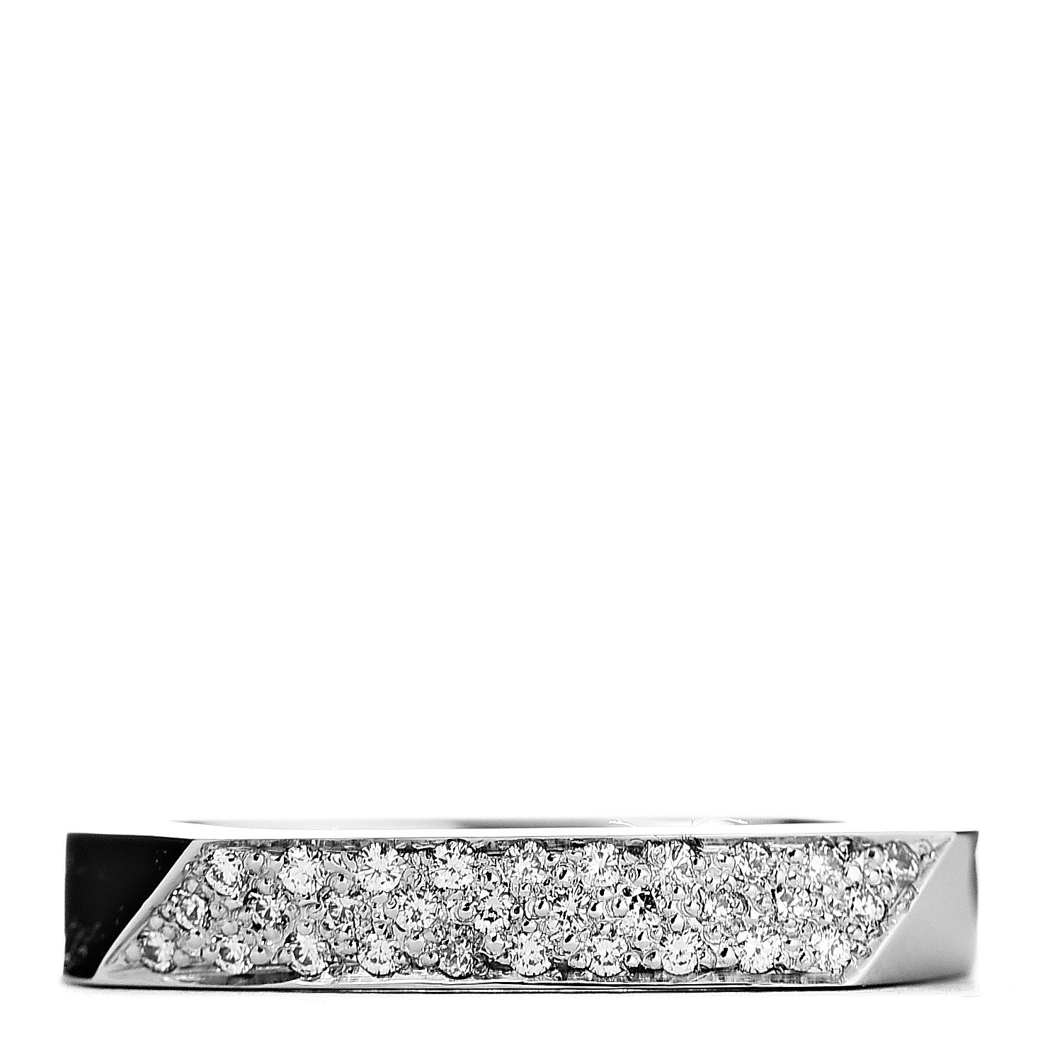 Tiffany 18K White Gold Diamond Frank Gehry Torque Ring 48 4.5 1 of 4