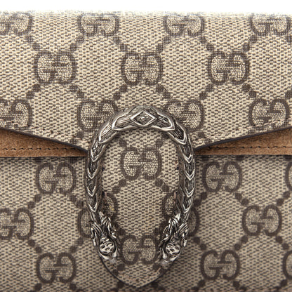 Gucci GG Supreme Monogram Super Mini Dionysus Shoulder Bag Taupe 9 of 10