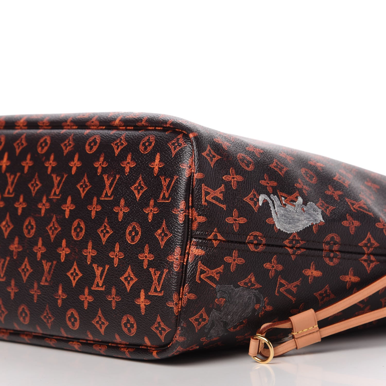 Louis Vuitton Catogram Neverfull MM Marron 7 of 10