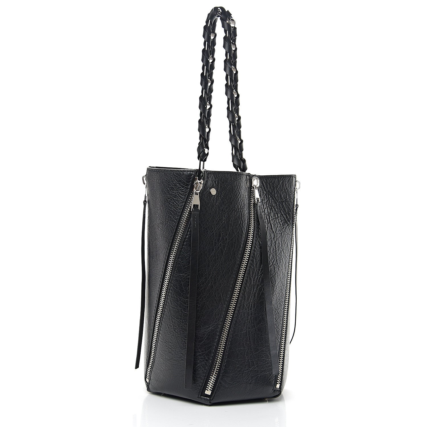 Proenza Schouler Calfskin Medium Hex Bucket Bag Black 2 of 8