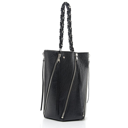 Proenza Schouler Calfskin Medium Hex Bucket Bag Black 2 of 8