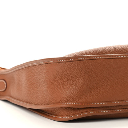 Hermes Taurillon Clemence Evelyne III GM Gold 9 of 10