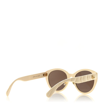 Gucci Acetate Round GG GG0814SK Sunglasses Ivory 4 of 8