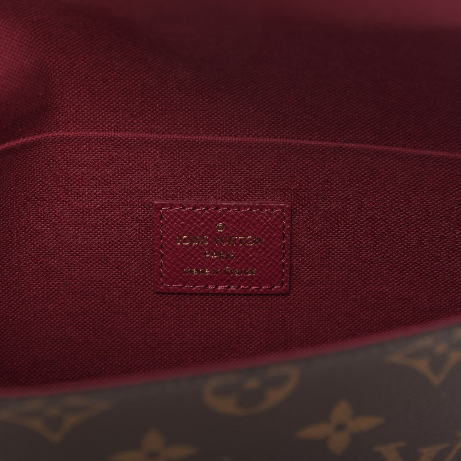 Louis Vuitton Monogram Pochette Felicie Chain Wallet Fuchsia 9 of 11