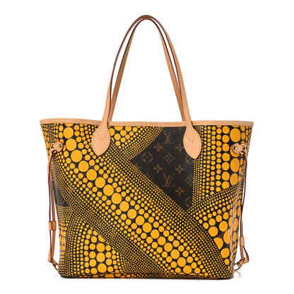Louis Vuitton Monogram Kusama Waves Neverfull MM Yellow 1 of 16