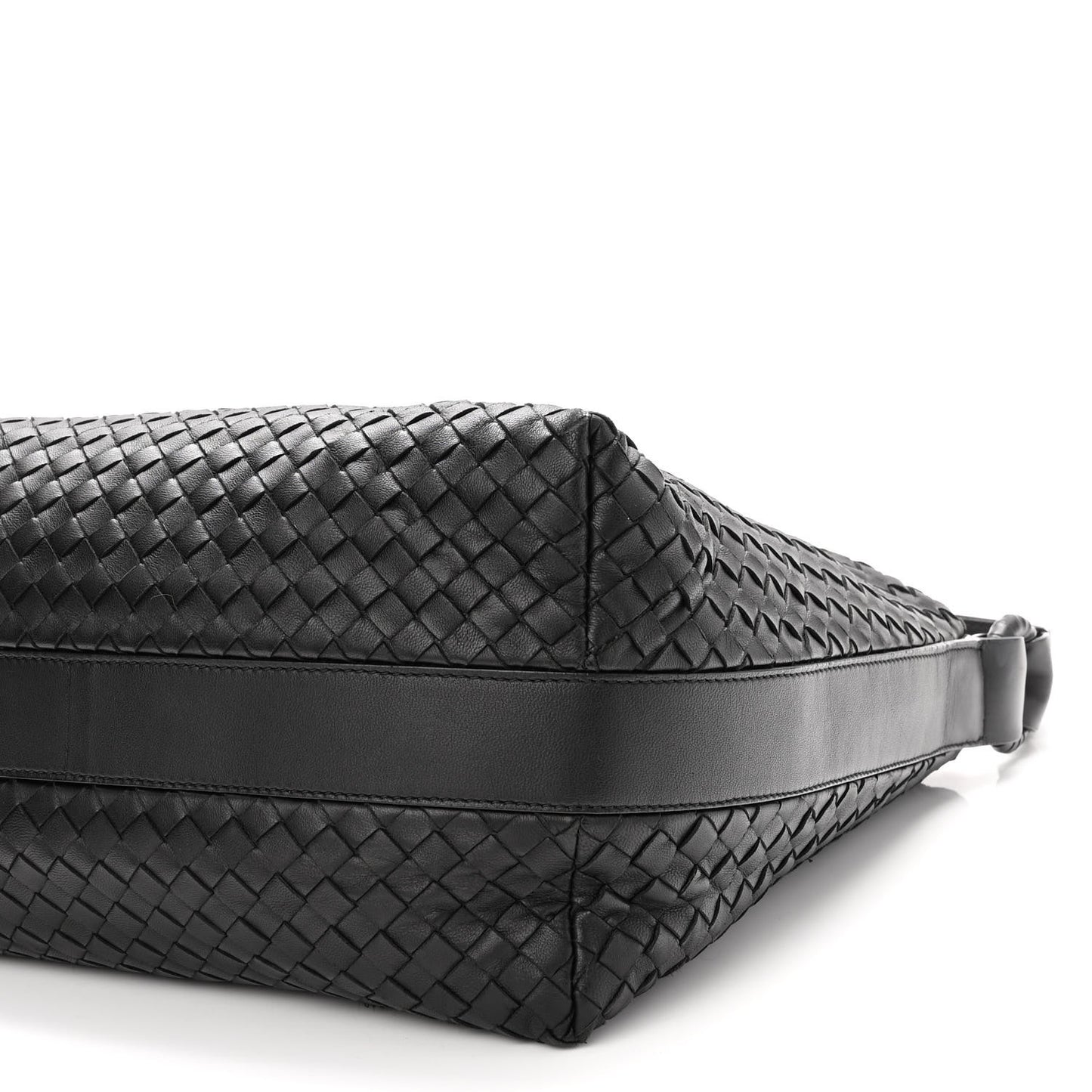 Nappa Intrecciato Shoulder Bag Black