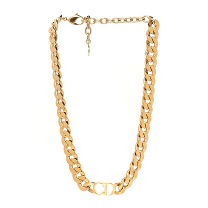 Christian Dior Metal Danseuse Etoile Chain Choker Necklace Gold 3 of 5