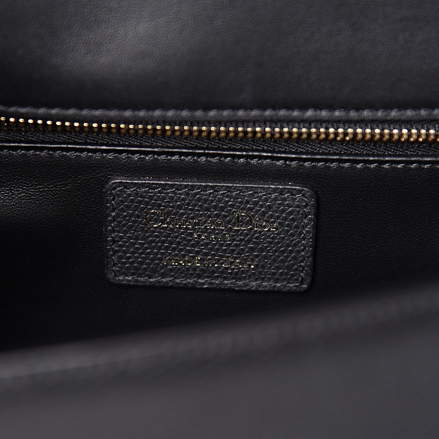 Grained Calfskin Embossed 30 Montaigne Chain Flap Bag Black