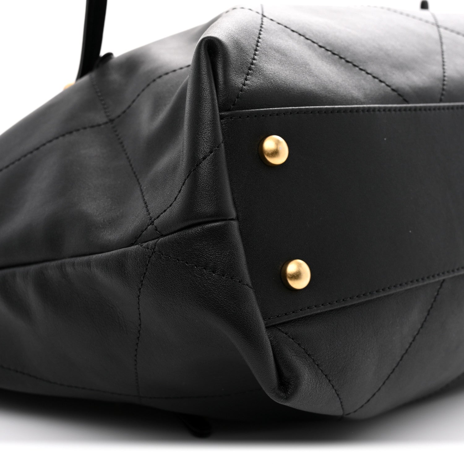 Chanel Calfskin Quilted Small Shopping Bag Black 10 of 11