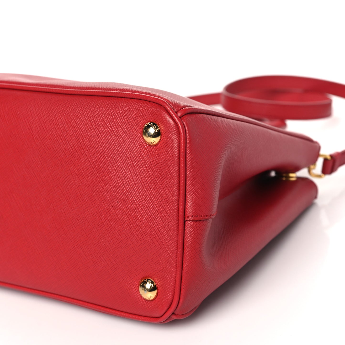 Saffiano Small Galleria Double Zip Tote Fuoco