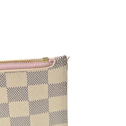 Louis Vuitton Damier Azur Neverfull MM GM Pochette Rose Ballerine 8 of 11