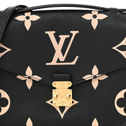 Louis Vuitton Empreinte Monogram Giant Pochette Metis Black Beige 7 of 10
