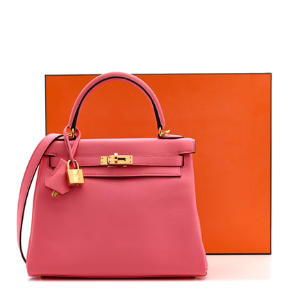 Hermes Swift Kelly Retourne 25 Rose Azalee 11 of 11