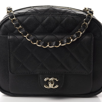 Chanel Caviar Quilted CC Day Camera Case Black 10 of 10