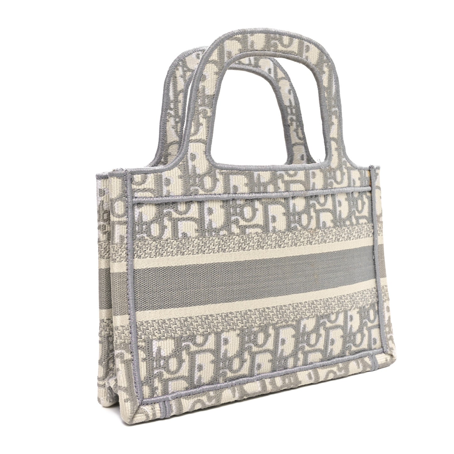 Oblique Mini Book Tote Grey Multicolor