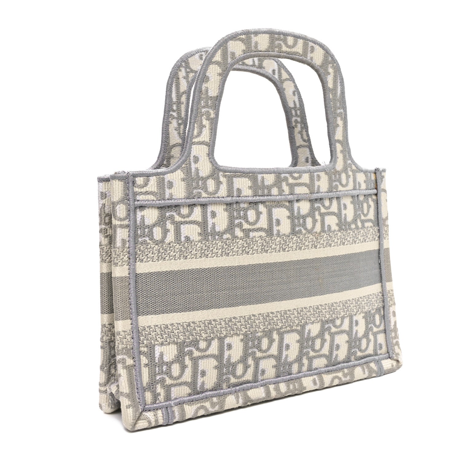 Christian Dior Oblique Mini Book Tote Grey Multicolor 3 of 12