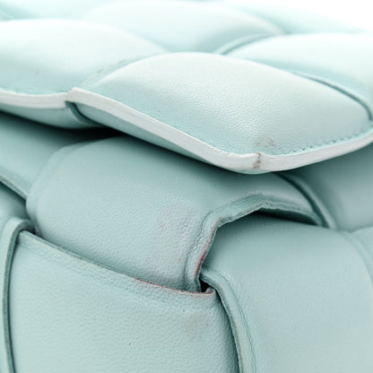 Bottega Veneta Lambskin Maxi Intreccio Padded Chain Cassette Crossbody Bag Spearmint 9 of 9