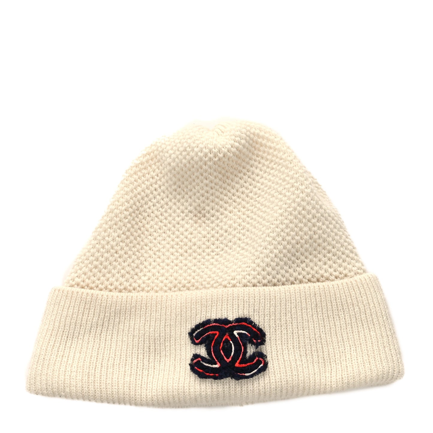 Cashmere CC Beanie Hat White Pink