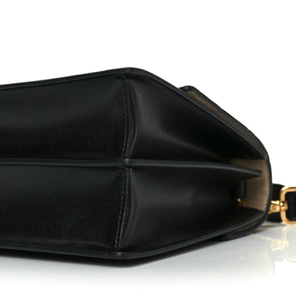 Fendi Vitello Liberty Bi-Color FF 1974 Embossed Kan U Shoulder Bag Black Maya 10 of 10
