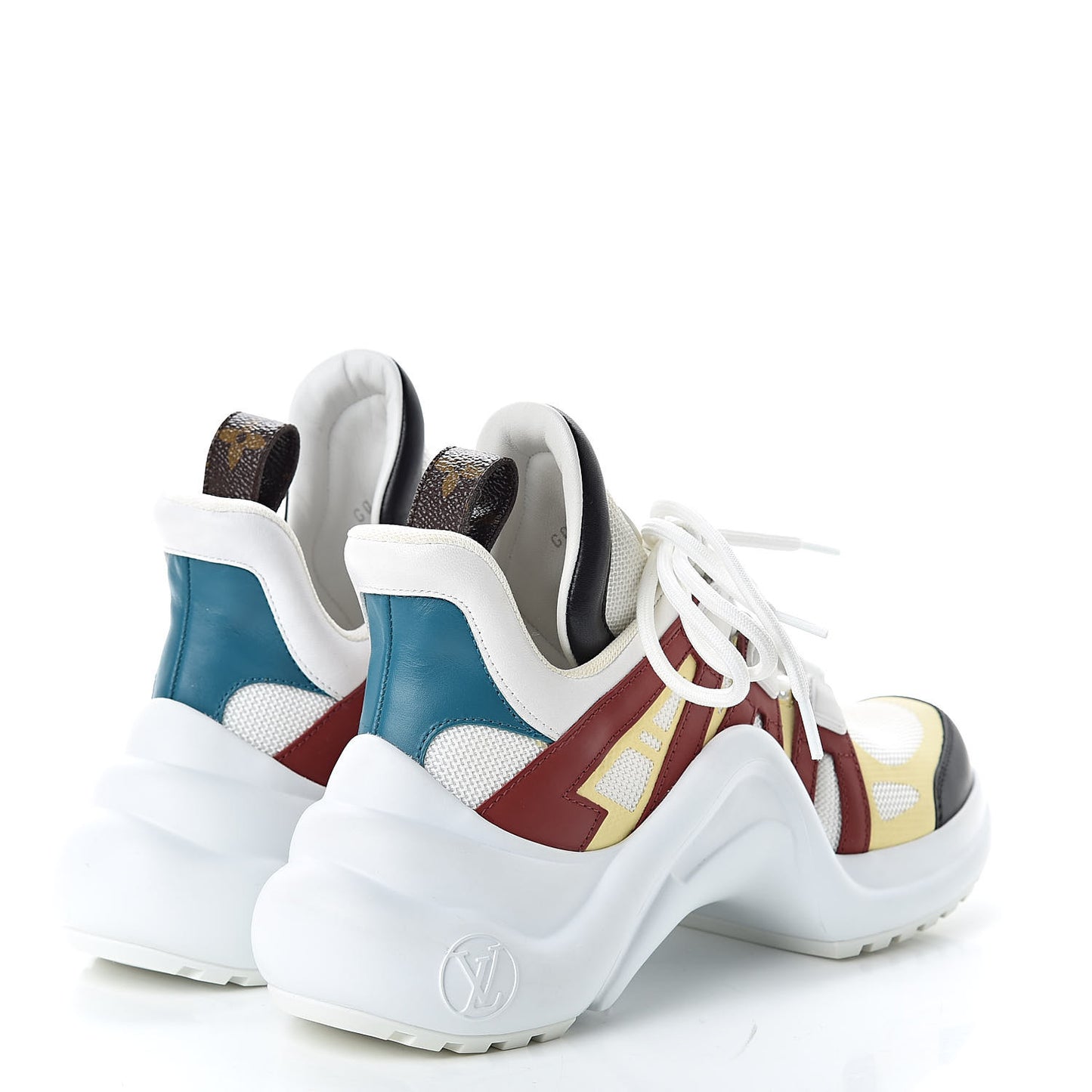 Calfskin Technical Nylon LV Archlight Sneakers 35 Terracotta