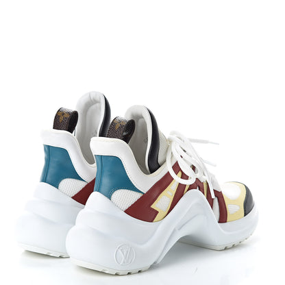 Louis Vuitton Calfskin Technical Nylon LV Archlight Sneakers 35 Terracotta 4 of 9